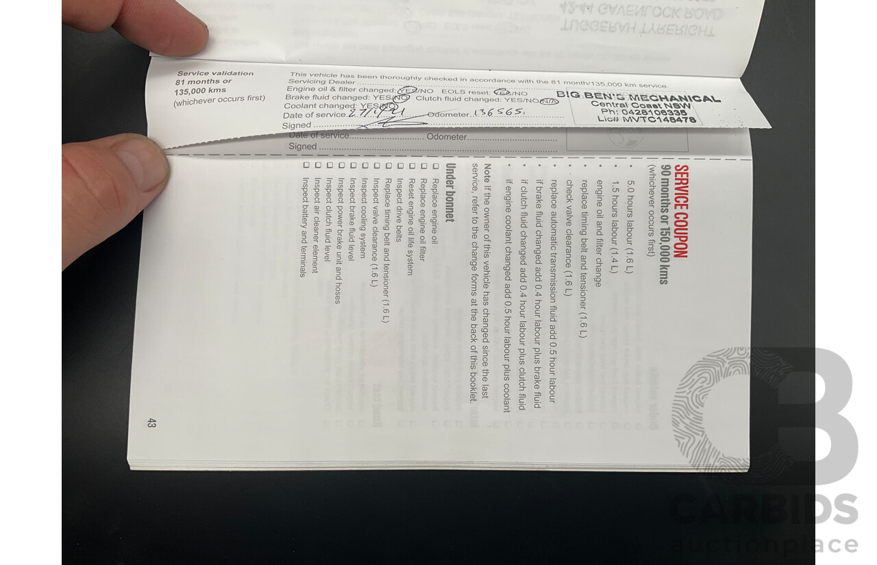 4/2015 Holden Barina X TM MY15 5d Hatchback Blaze Red 1.6L