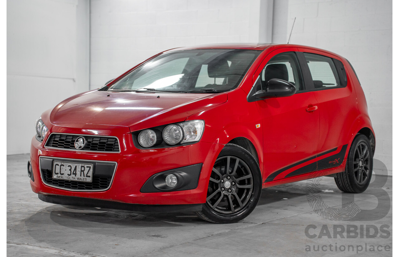 4/2015 Holden Barina X TM MY15 5d Hatchback Blaze Red 1.6L