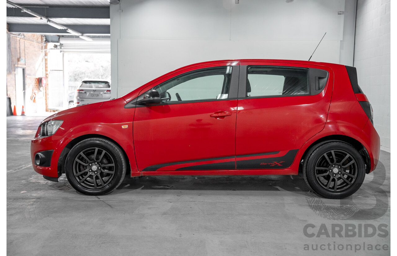 4/2015 Holden Barina X TM MY15 5d Hatchback Blaze Red 1.6L