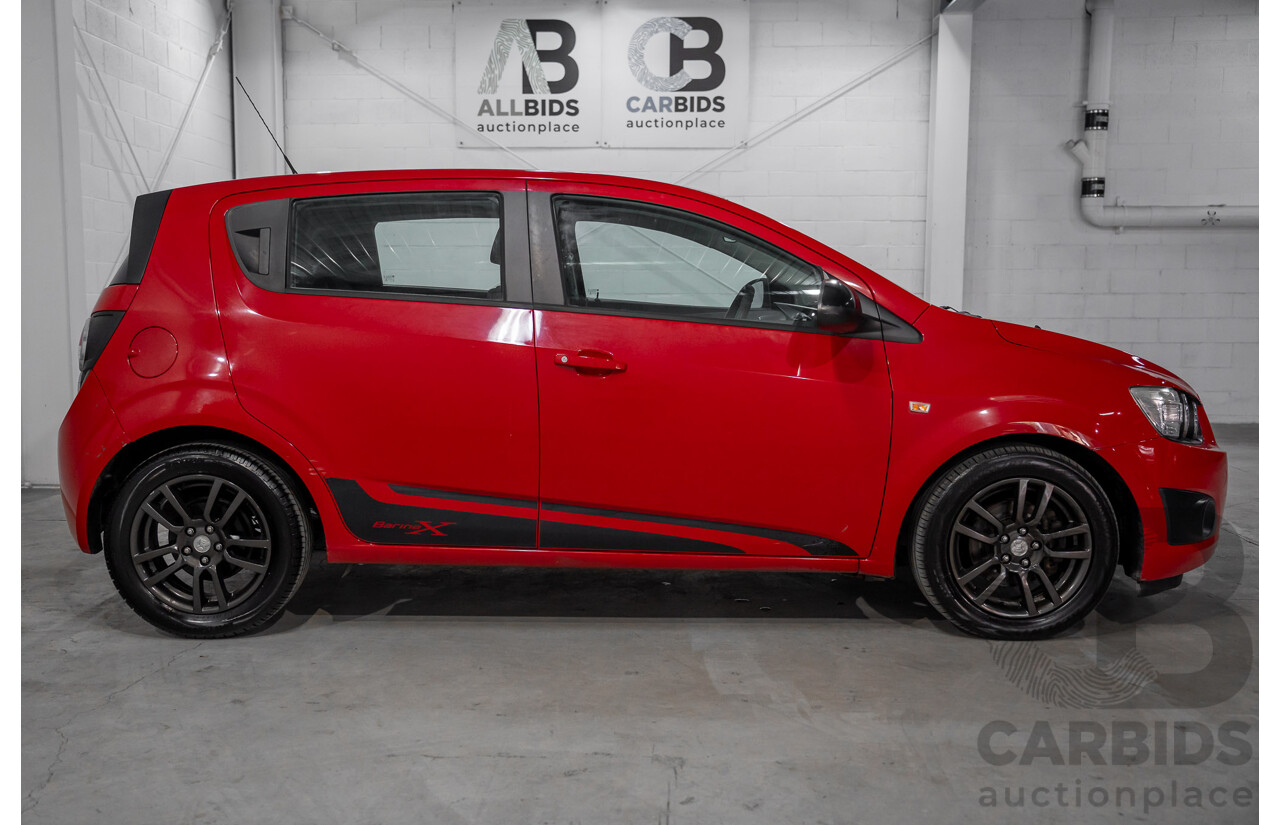 4/2015 Holden Barina X TM MY15 5d Hatchback Blaze Red 1.6L