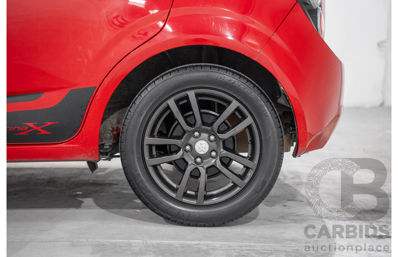 4/2015 Holden Barina X TM MY15 5d Hatchback Blaze Red 1.6L