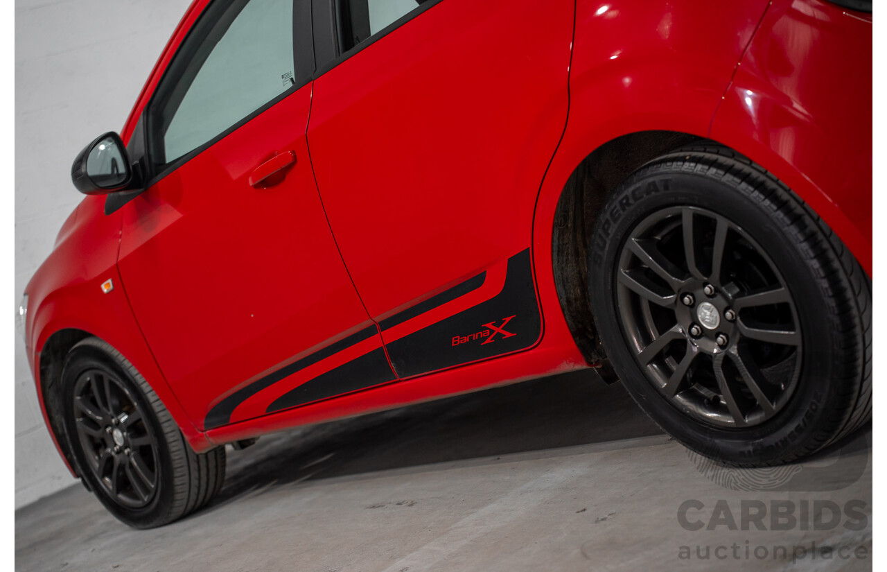 4/2015 Holden Barina X TM MY15 5d Hatchback Blaze Red 1.6L