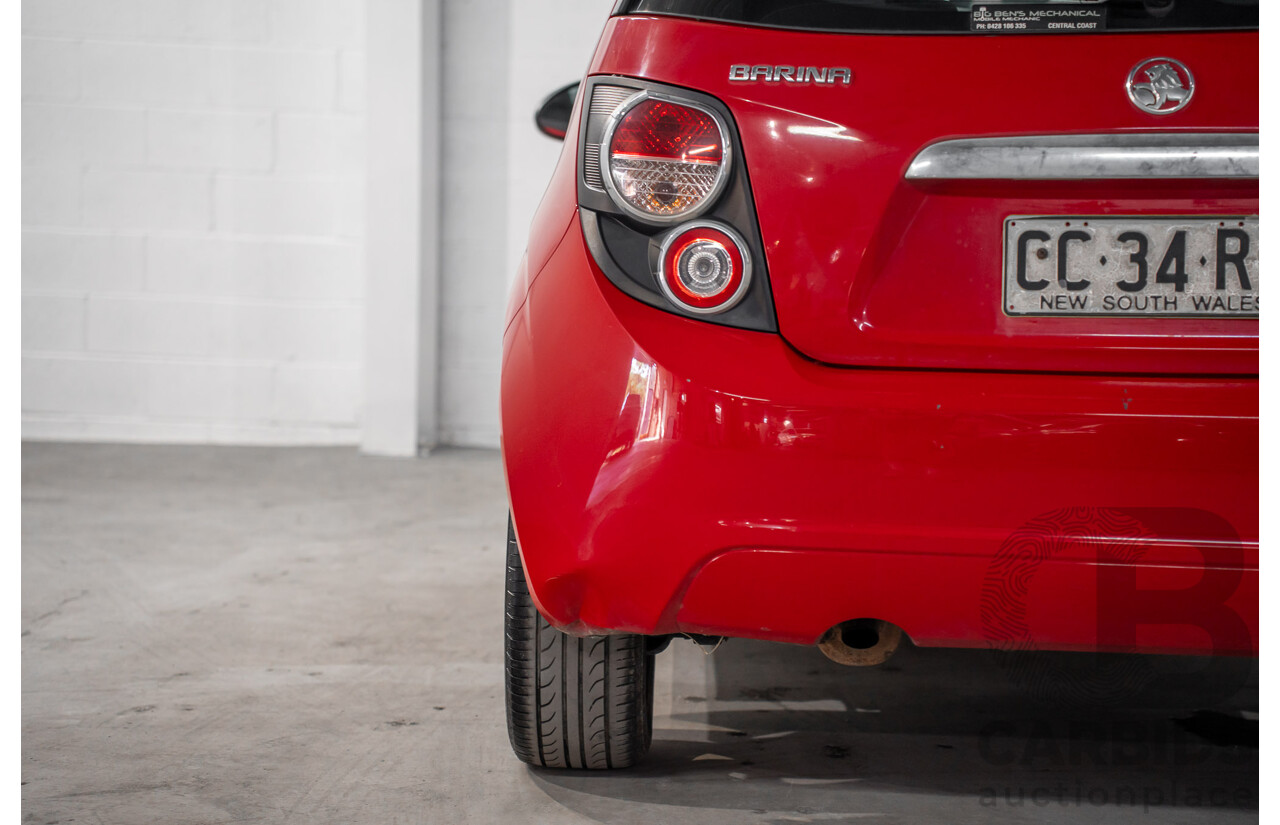 4/2015 Holden Barina X TM MY15 5d Hatchback Blaze Red 1.6L
