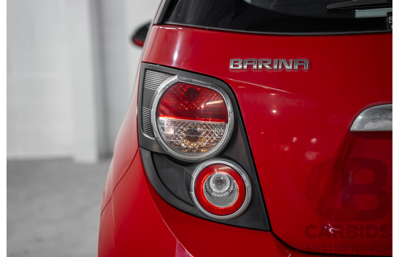4/2015 Holden Barina X TM MY15 5d Hatchback Blaze Red 1.6L