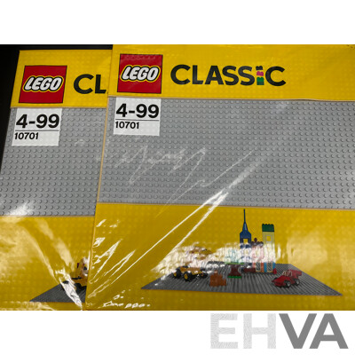 LEGO TECHNIC Racing Yacht 42074, CITY 60150 and 60192, MARVEL 76101, 2x LEGO Gray Baseplate 10701 - New Sealed in Box - Lot of 6