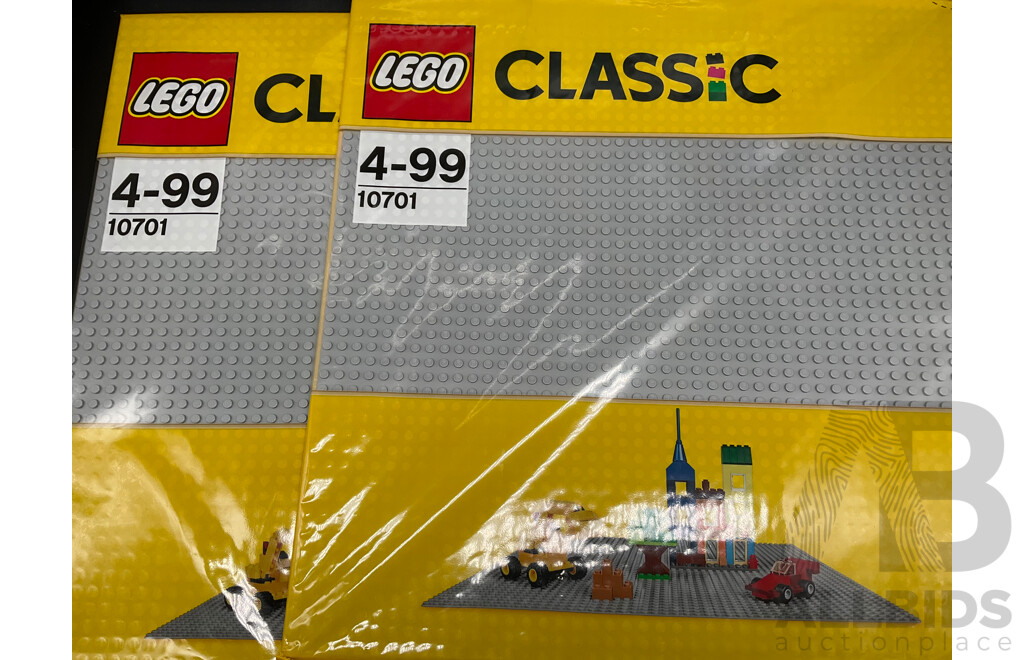 LEGO TECHNIC Racing Yacht 42074, CITY 60150 and 60192, MARVEL 76101, 2x LEGO Gray Baseplate 10701 - New Sealed in Box - Lot of 6