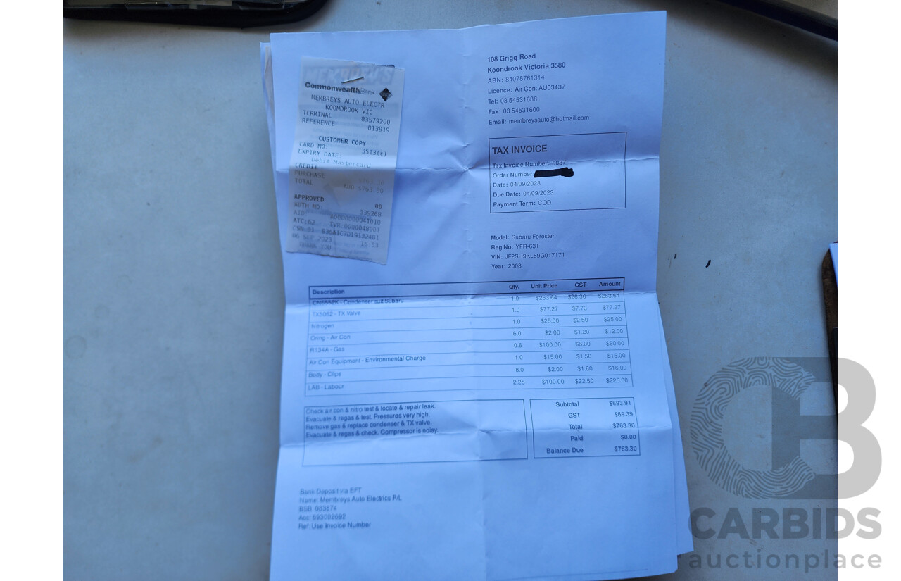 12/2008 Subaru Forester XS MY09 4d Wagon Silver 2.5L