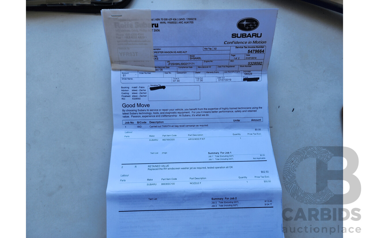 12/2008 Subaru Forester XS MY09 4d Wagon Silver 2.5L