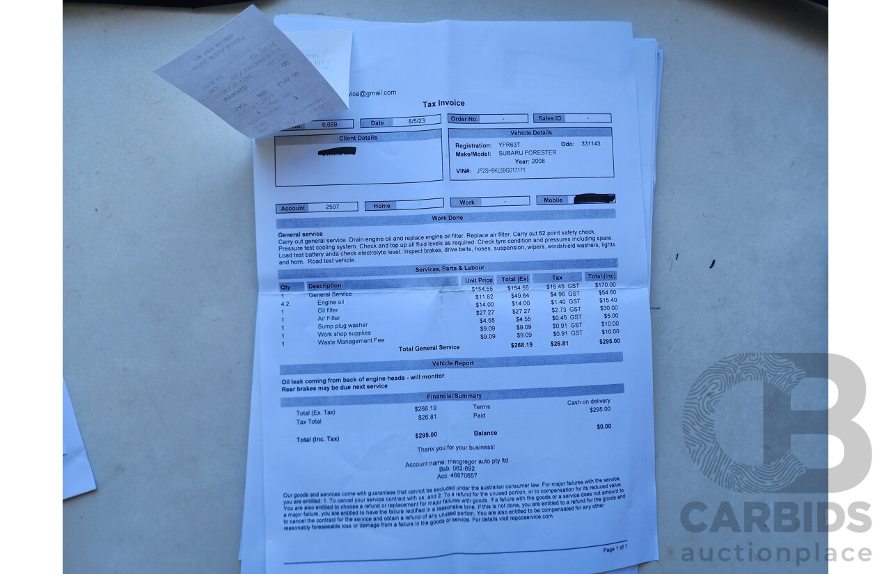 12/2008 Subaru Forester XS MY09 4d Wagon Silver 2.5L