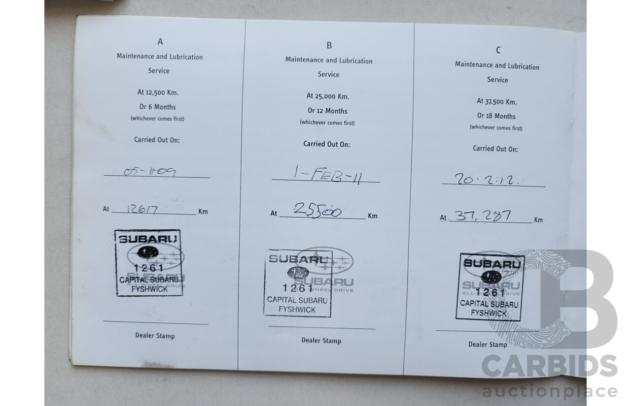 12/2008 Subaru Forester XS MY09 4d Wagon Silver 2.5L