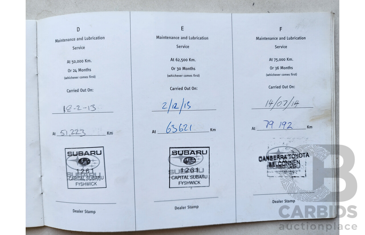 12/2008 Subaru Forester XS MY09 4d Wagon Silver 2.5L