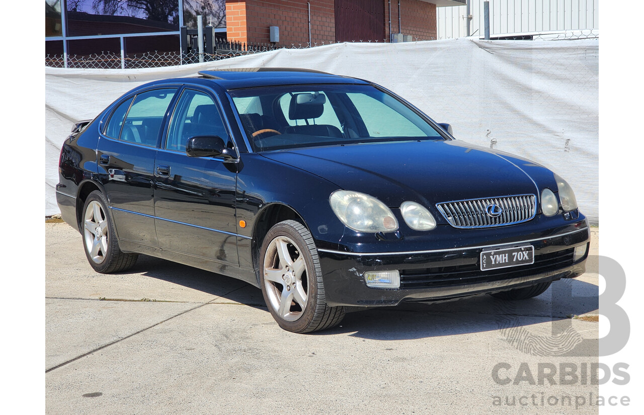 4/2001 Lexus Gs300  JZS160R 4d Saloon Black 3.0L