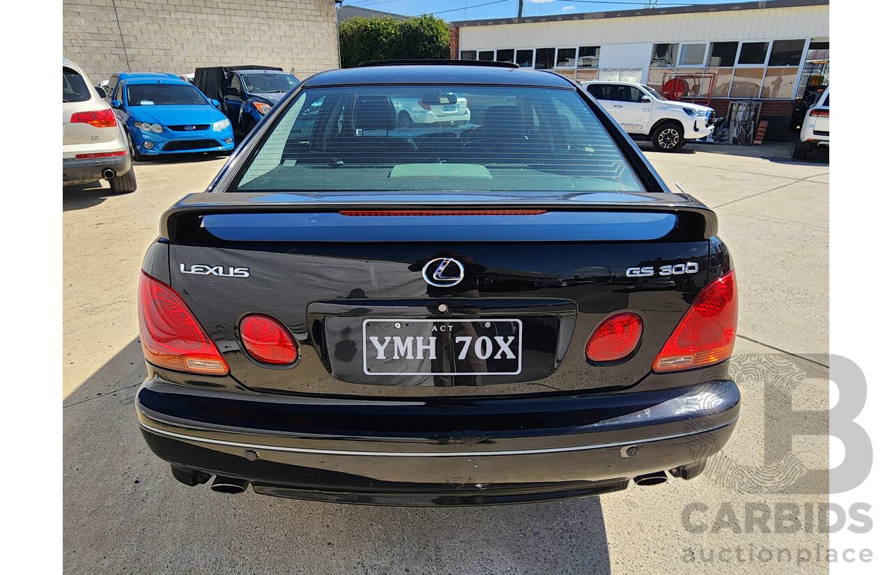 4/2001 Lexus Gs300  JZS160R 4d Saloon Black 3.0L