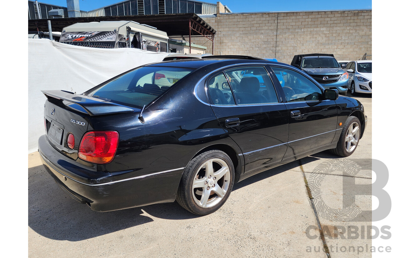 4/2001 Lexus Gs300  JZS160R 4d Saloon Black 3.0L