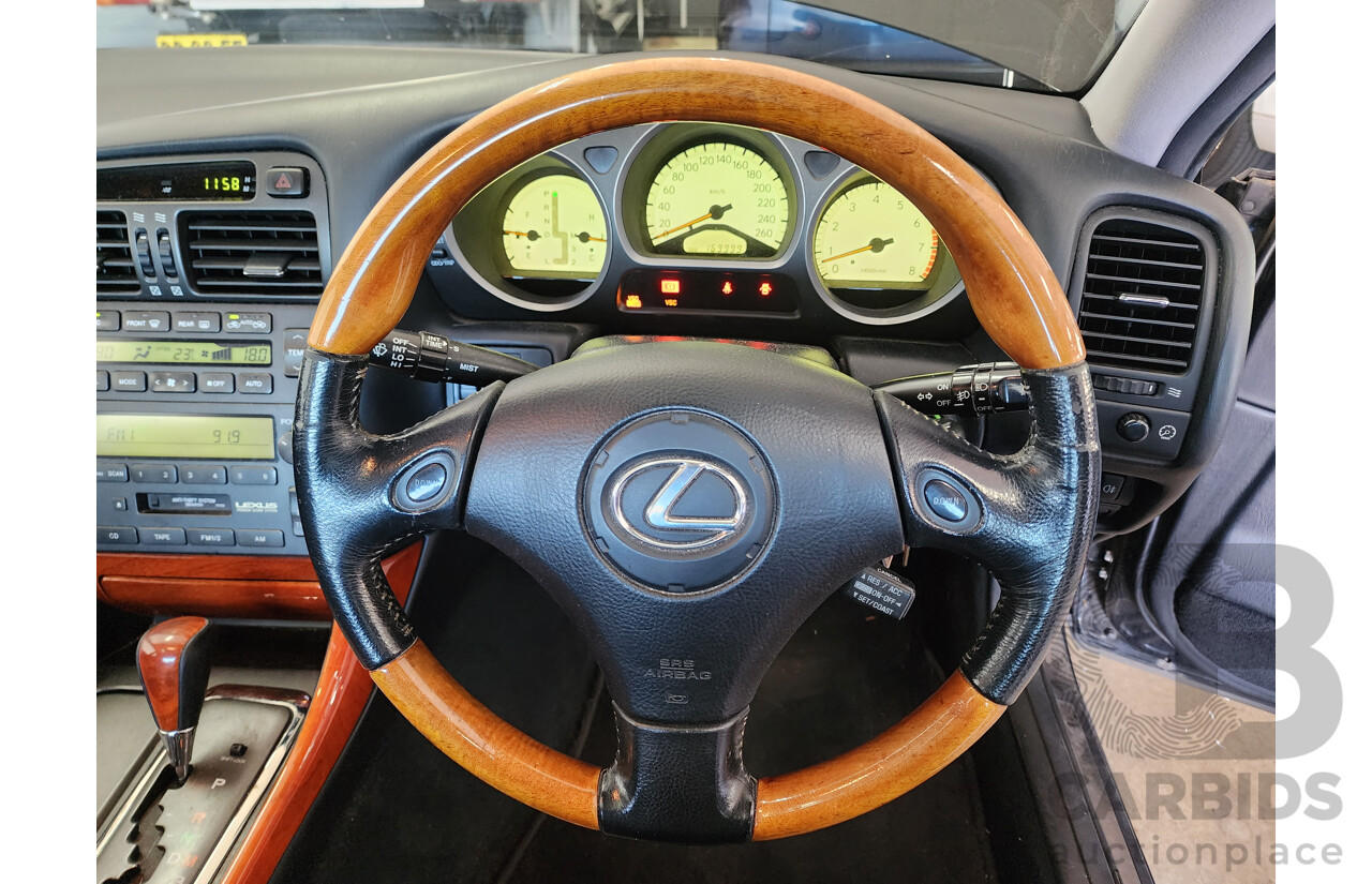 4/2001 Lexus Gs300  JZS160R 4d Saloon Black 3.0L