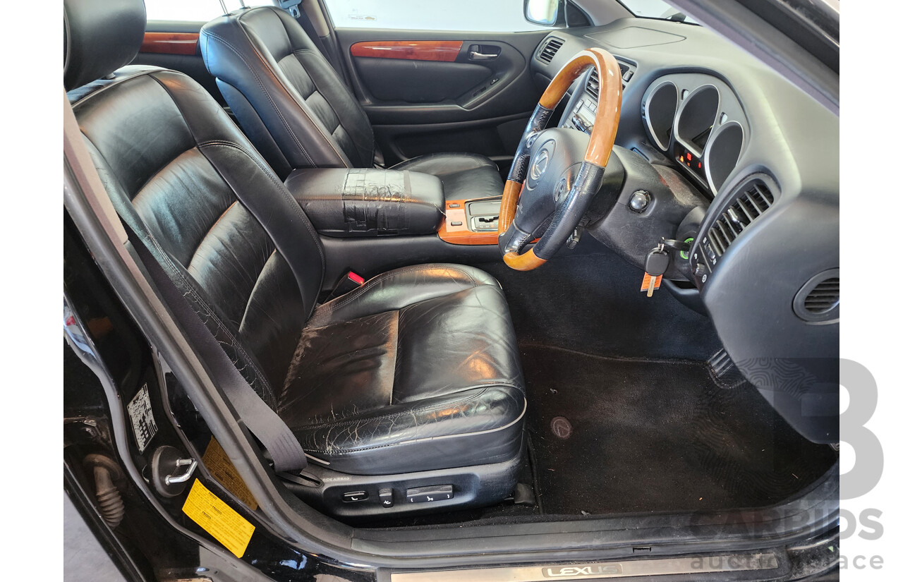 4/2001 Lexus Gs300  JZS160R 4d Saloon Black 3.0L