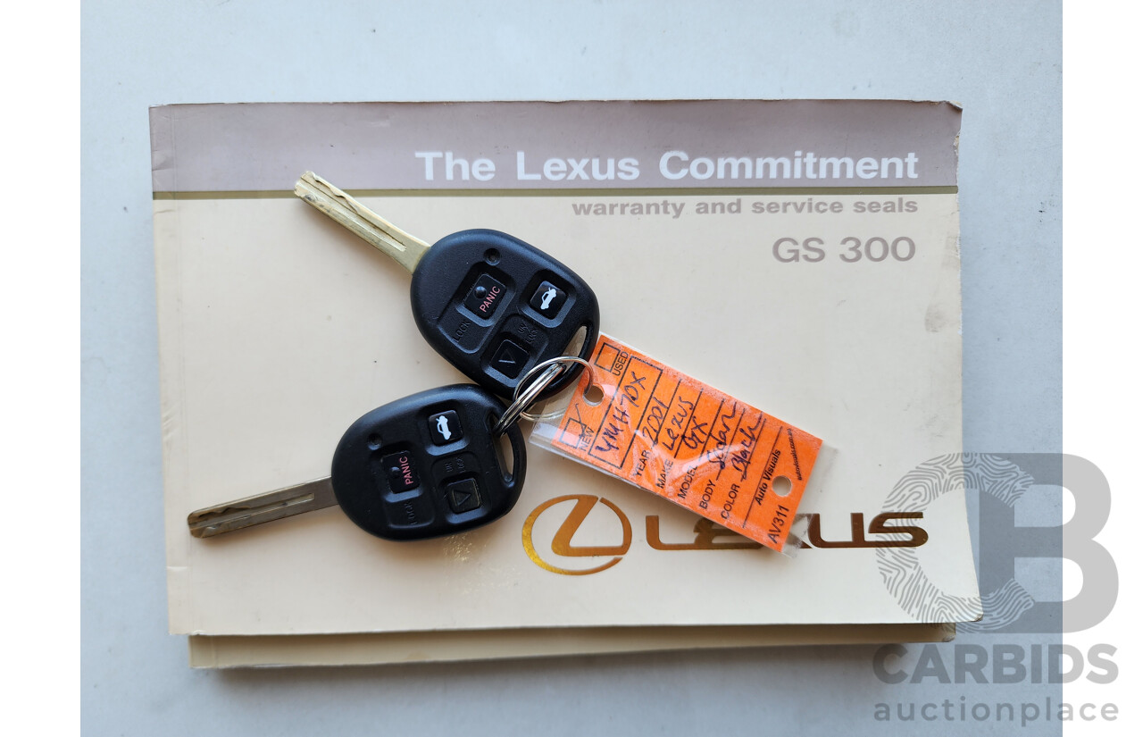 4/2001 Lexus Gs300  JZS160R 4d Saloon Black 3.0L