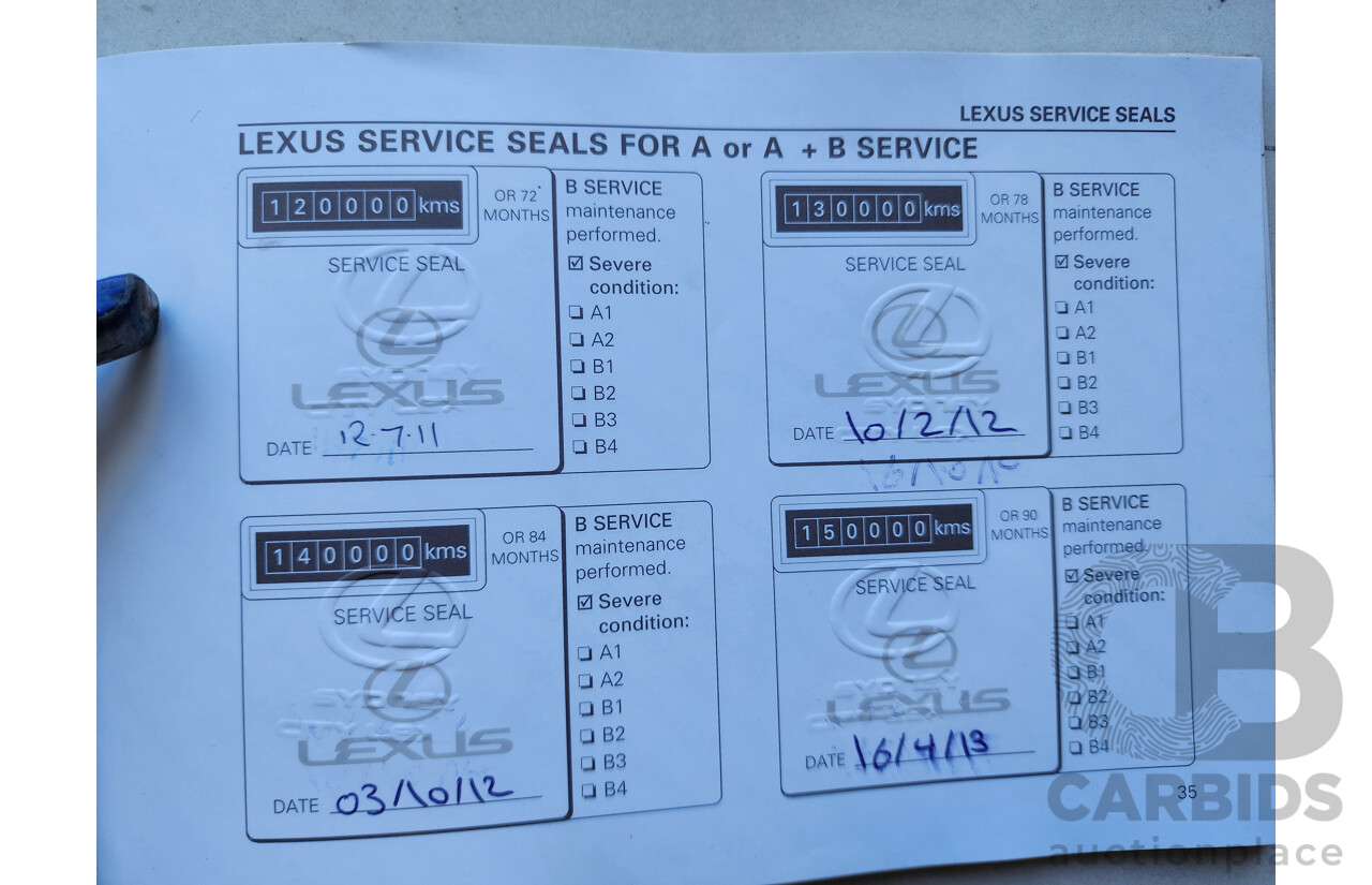 4/2001 Lexus Gs300  JZS160R 4d Saloon Black 3.0L