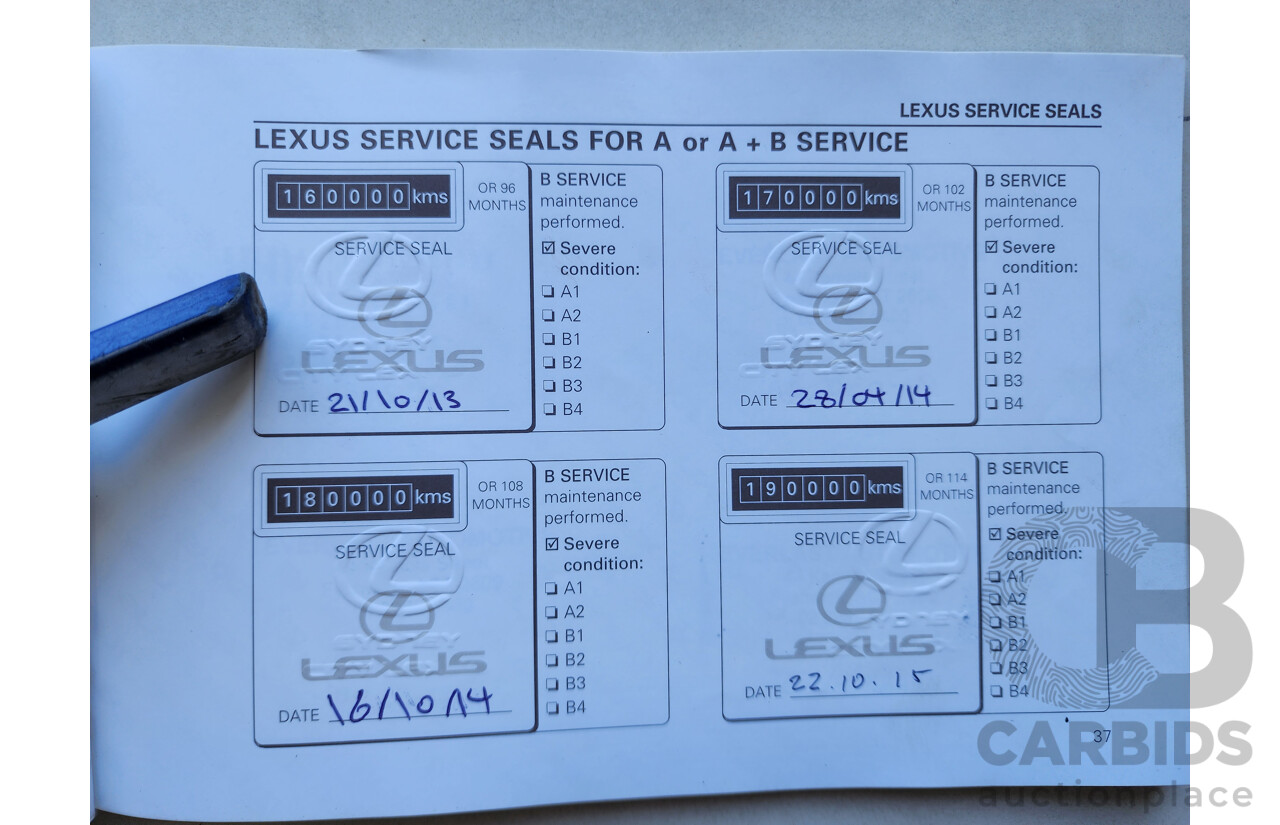 4/2001 Lexus Gs300  JZS160R 4d Saloon Black 3.0L