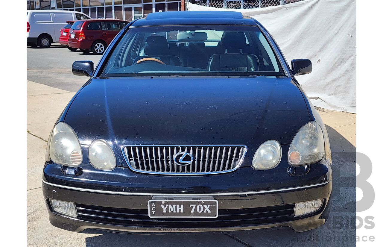 4/2001 Lexus Gs300  JZS160R 4d Saloon Black 3.0L