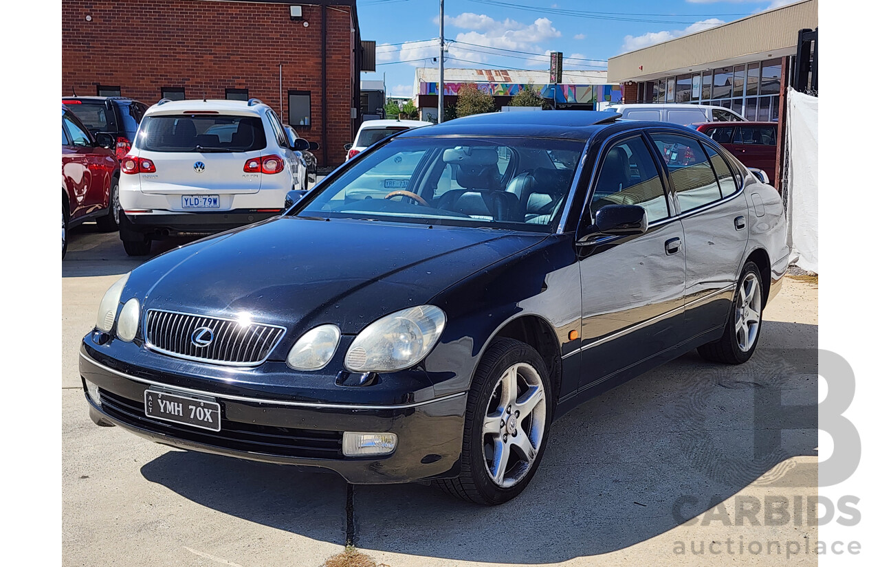 4/2001 Lexus Gs300  JZS160R 4d Saloon Black 3.0L