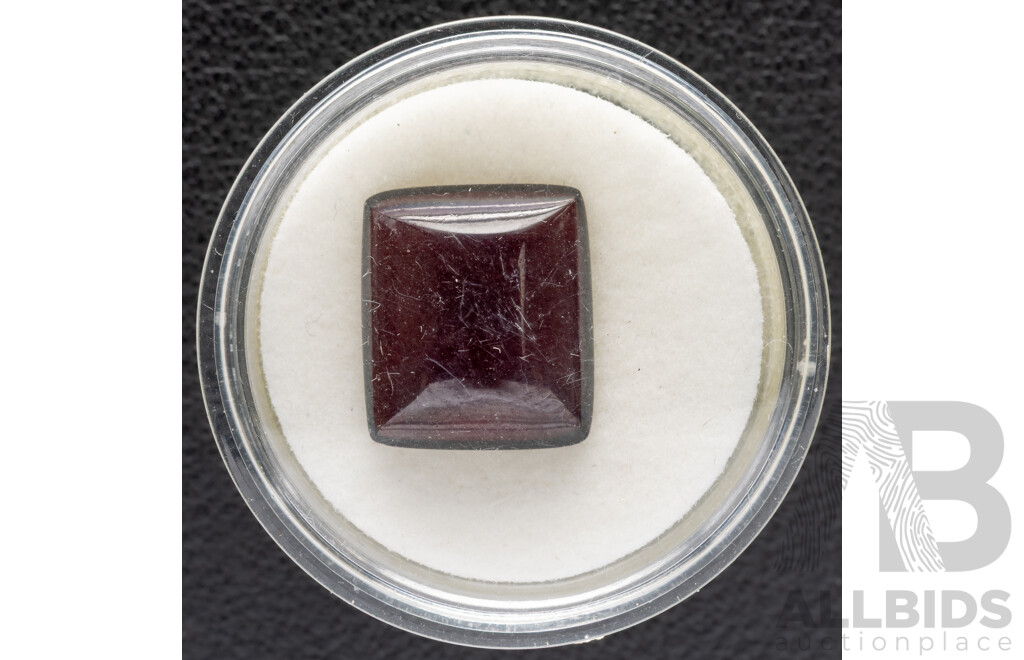 Garnet, High Quality Rectangular Cabochon Gemstone, 8.75ct