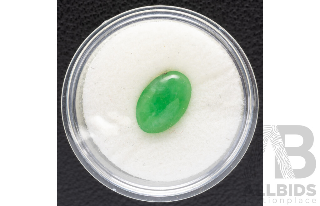 Chrysoprase, Australian Unset Oval Cabochon, 2.4ct