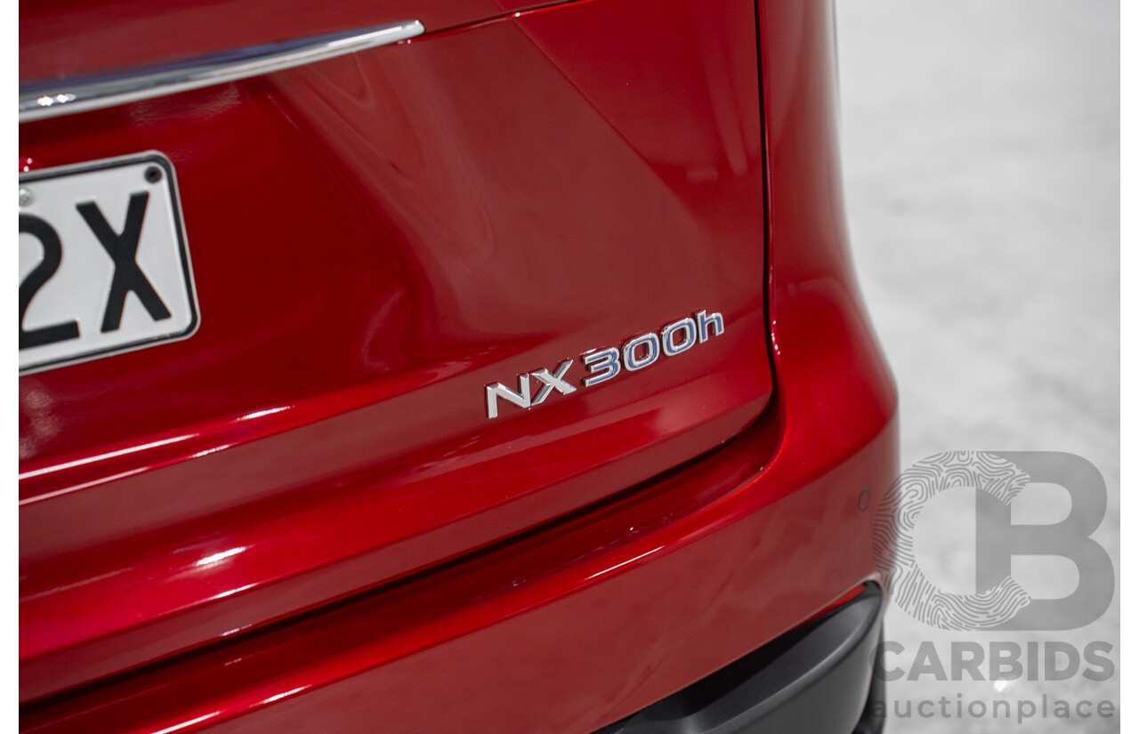 5/2015 Lexus Nx300h Sports Luxury Hybrid (AWD) AYZ15R 4d Wagon Vermillion Red Metallic 2.5L - Hybrid