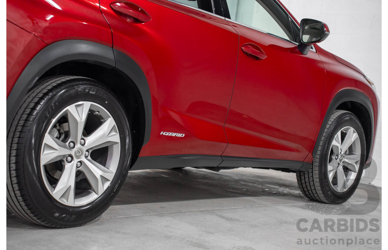 5/2015 Lexus Nx300h Sports Luxury Hybrid (AWD) AYZ15R 4d Wagon Vermillion Red Metallic 2.5L - Hybrid