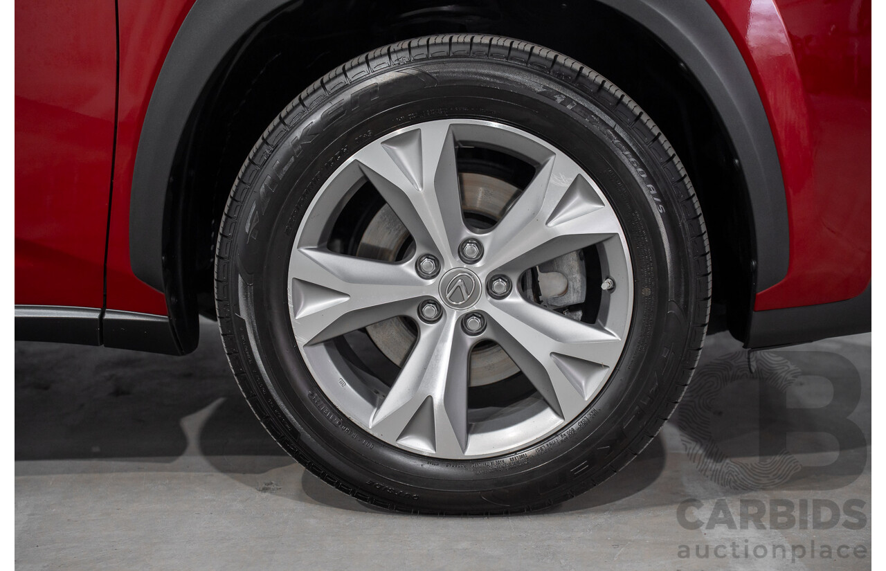 5/2015 Lexus Nx300h Sports Luxury Hybrid (AWD) AYZ15R 4d Wagon Vermillion Red Metallic 2.5L - Hybrid