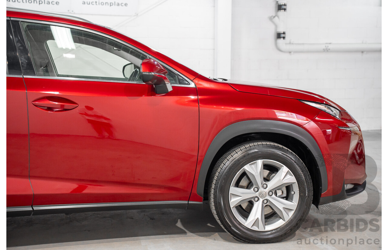 5/2015 Lexus Nx300h Sports Luxury Hybrid (AWD) AYZ15R 4d Wagon Vermillion Red Metallic 2.5L - Hybrid
