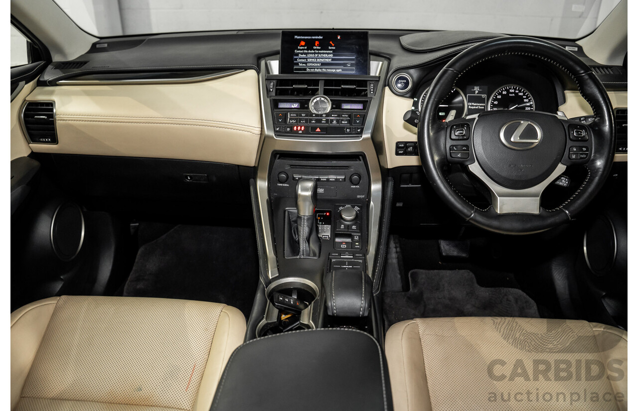 5/2015 Lexus Nx300h Sports Luxury Hybrid (AWD) AYZ15R 4d Wagon Vermillion Red Metallic 2.5L - Hybrid