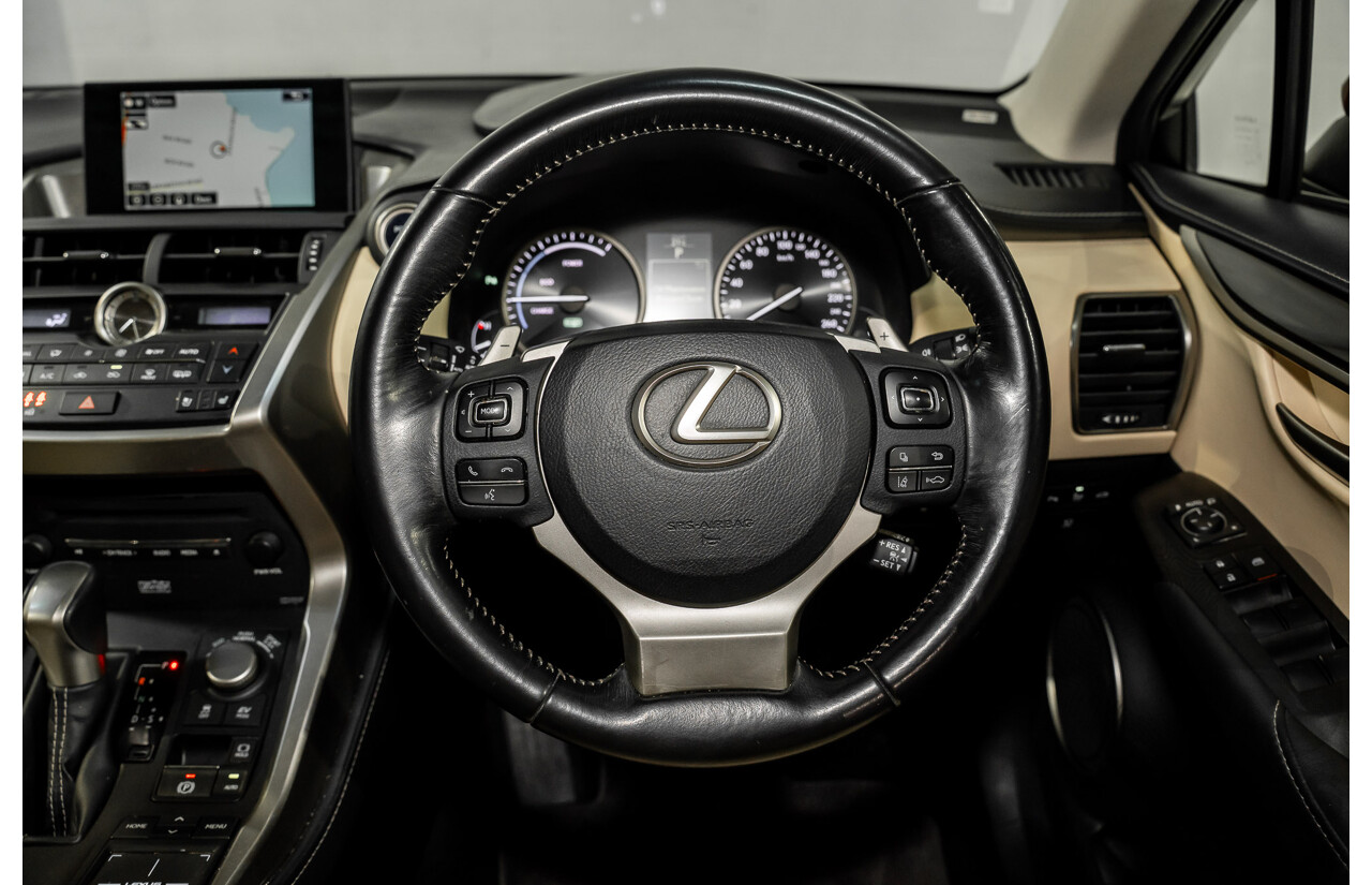 5/2015 Lexus Nx300h Sports Luxury Hybrid (AWD) AYZ15R 4d Wagon Vermillion Red Metallic 2.5L - Hybrid