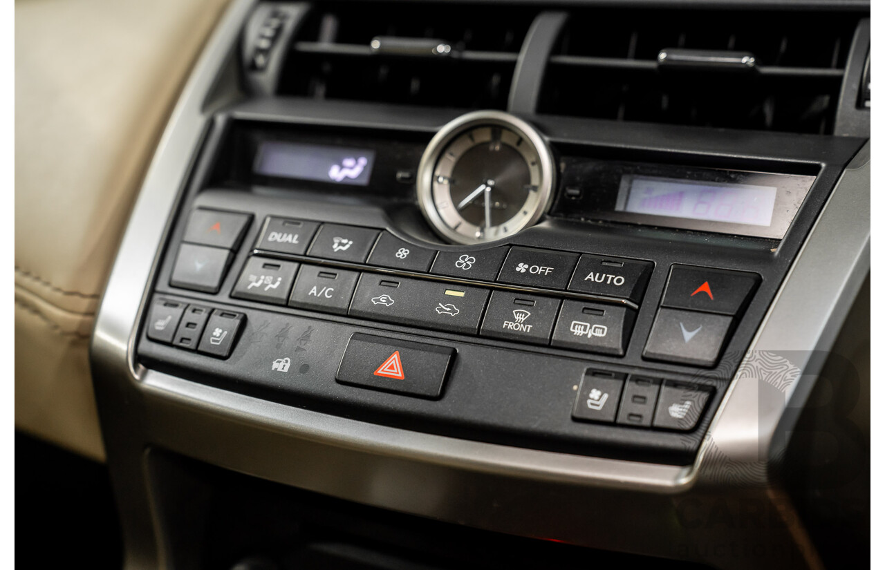 5/2015 Lexus Nx300h Sports Luxury Hybrid (AWD) AYZ15R 4d Wagon Vermillion Red Metallic 2.5L - Hybrid