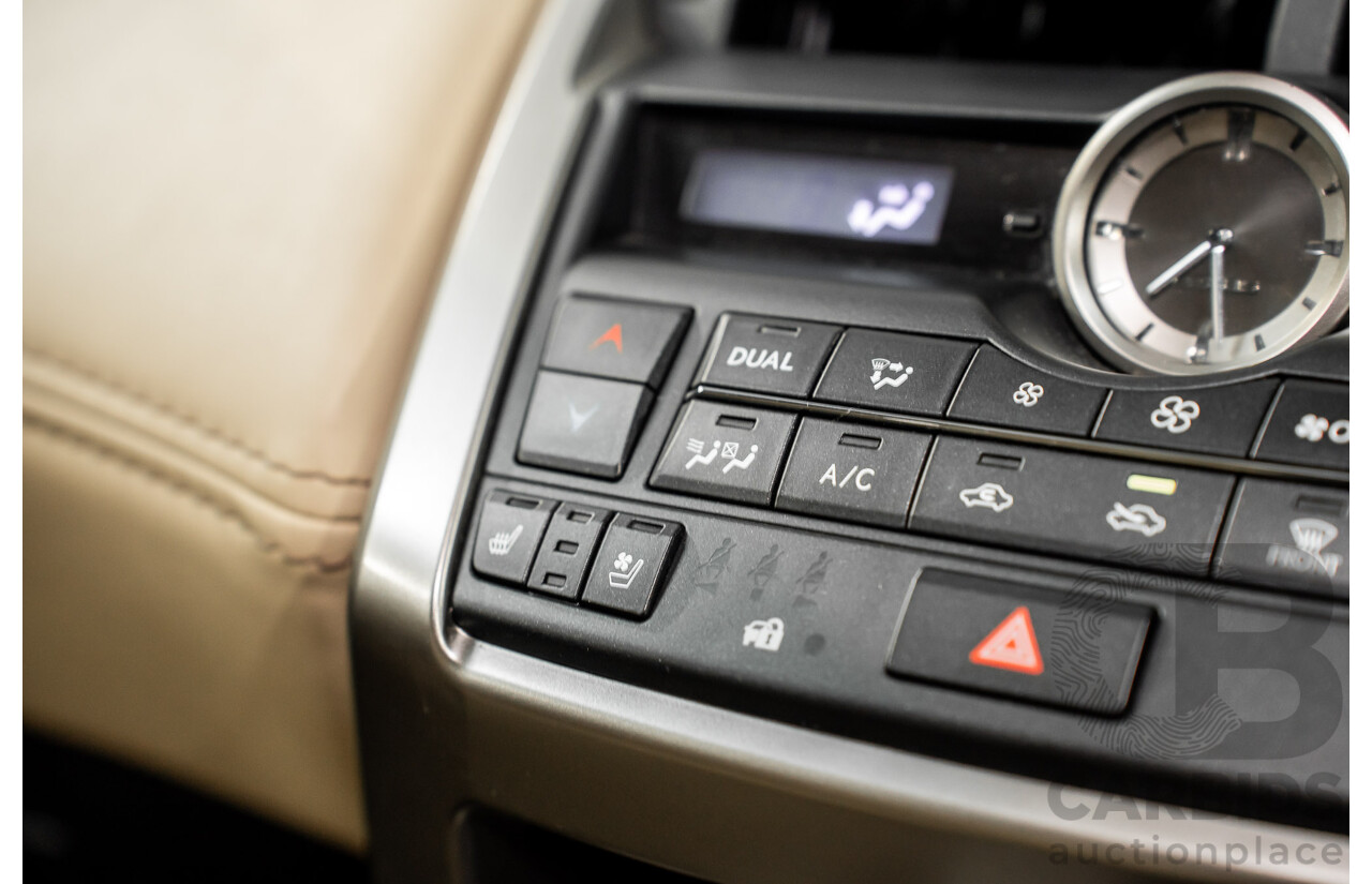 5/2015 Lexus Nx300h Sports Luxury Hybrid (AWD) AYZ15R 4d Wagon Vermillion Red Metallic 2.5L - Hybrid