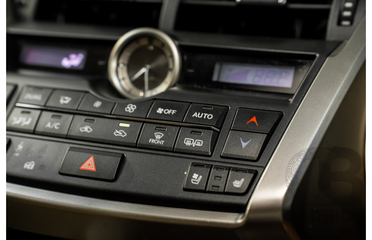 5/2015 Lexus Nx300h Sports Luxury Hybrid (AWD) AYZ15R 4d Wagon Vermillion Red Metallic 2.5L - Hybrid