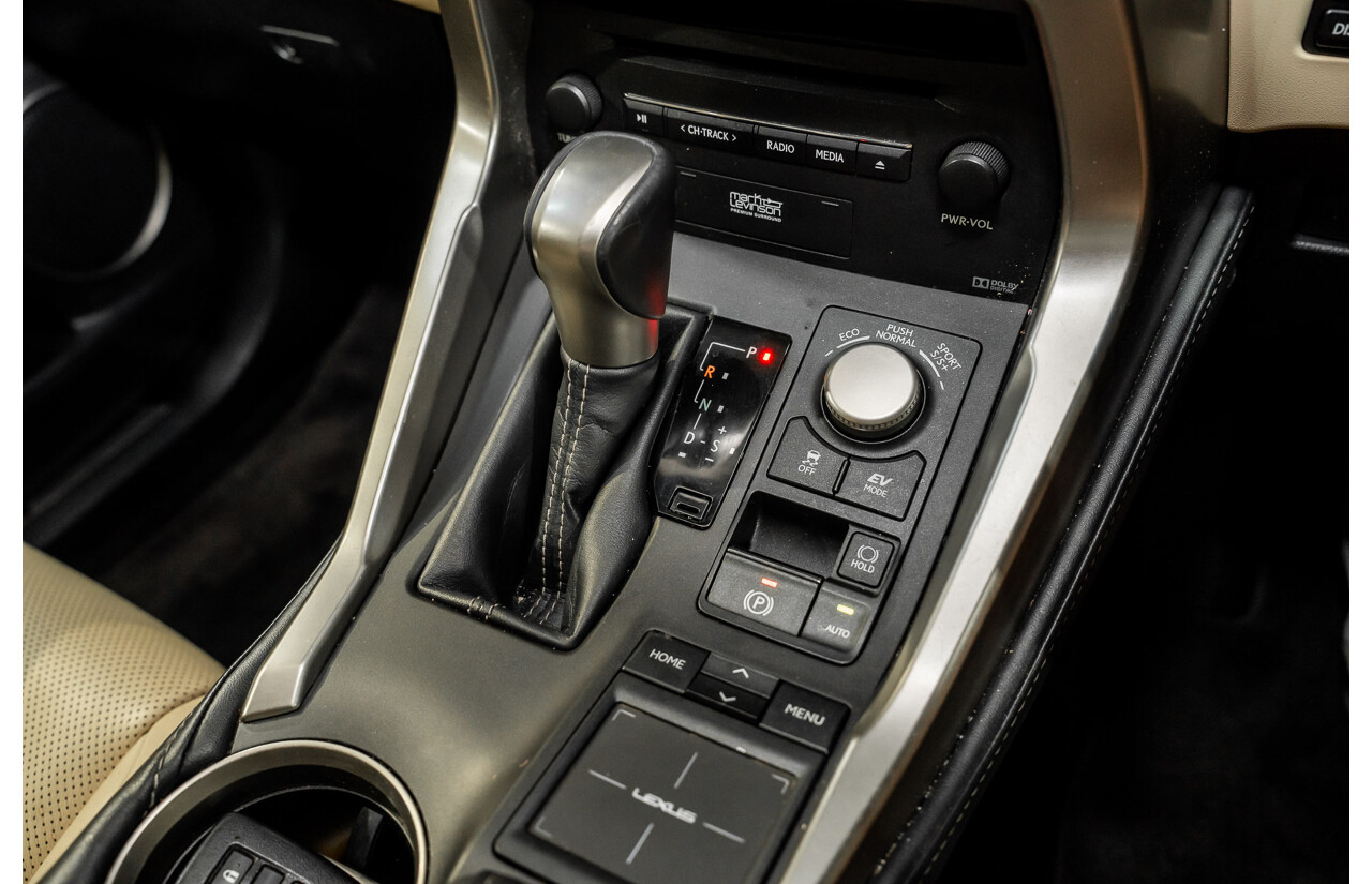 5/2015 Lexus Nx300h Sports Luxury Hybrid (AWD) AYZ15R 4d Wagon Vermillion Red Metallic 2.5L - Hybrid