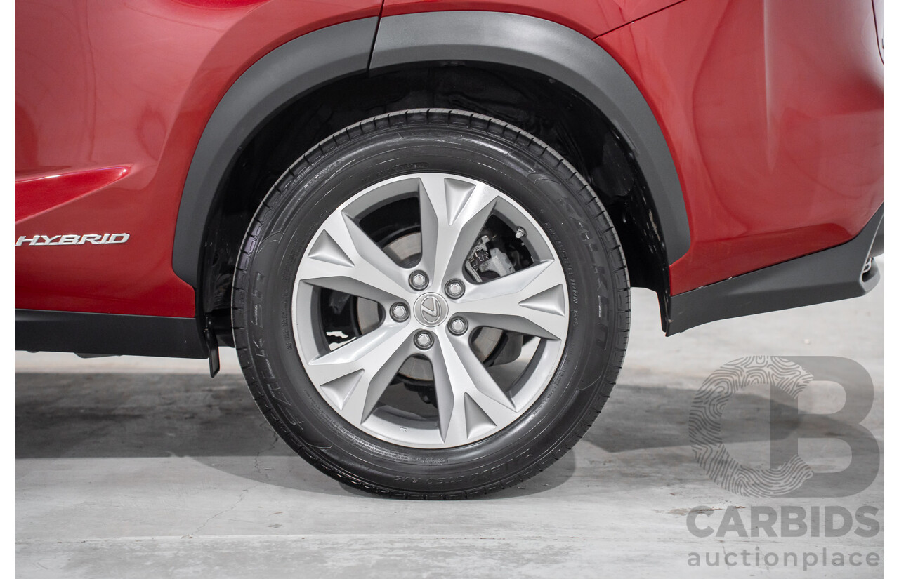 5/2015 Lexus Nx300h Sports Luxury Hybrid (AWD) AYZ15R 4d Wagon Vermillion Red Metallic 2.5L - Hybrid