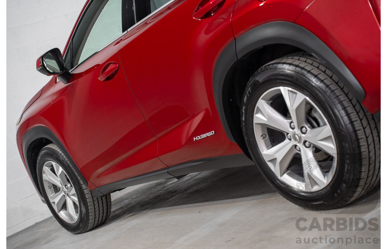 5/2015 Lexus Nx300h Sports Luxury Hybrid (AWD) AYZ15R 4d Wagon Vermillion Red Metallic 2.5L - Hybrid