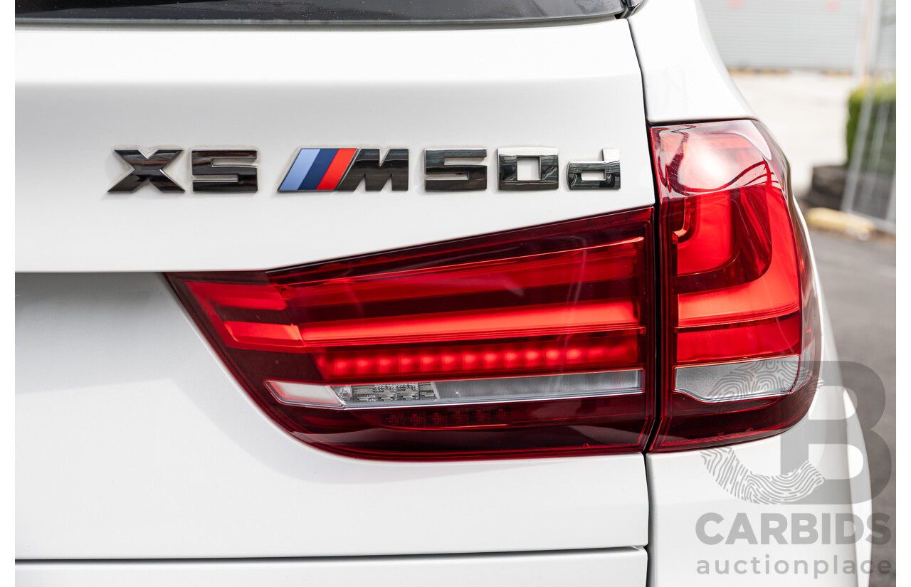 1/2015 BMW X5 M50d F15 (AWD) MY15 4d Wagon Alpine White Triple Turbo Diesel 3.0L