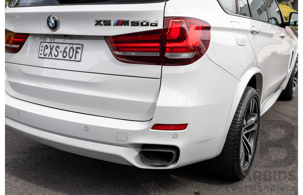 1/2015 BMW X5 M50d F15 (AWD) MY15 4d Wagon Alpine White Triple Turbo Diesel 3.0L