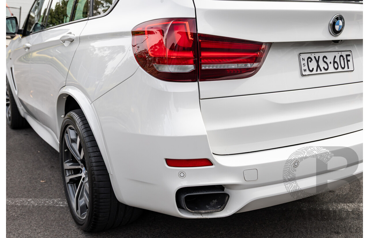 1/2015 BMW X5 M50d F15 (AWD) MY15 4d Wagon Alpine White Triple Turbo Diesel 3.0L