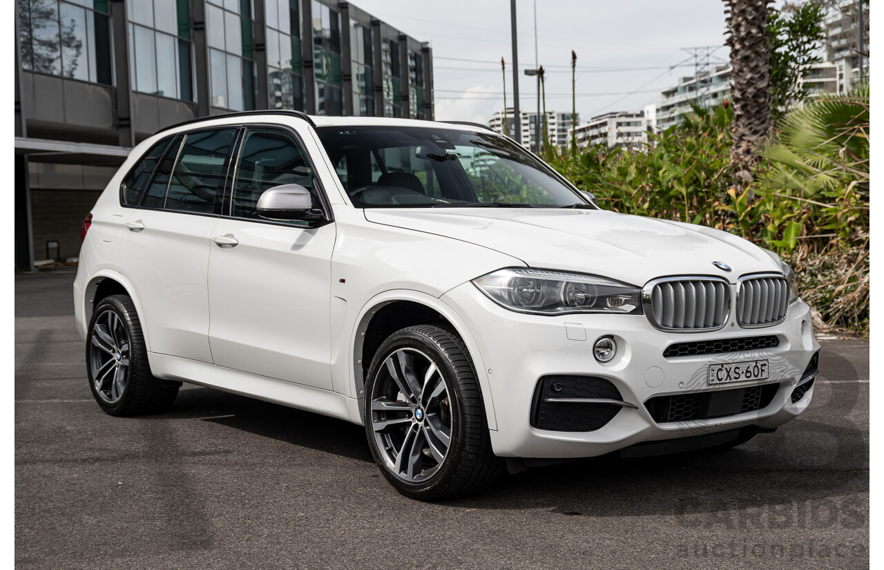 1/2015 BMW X5 M50d F15 (AWD) MY15 4d Wagon Alpine White Triple Turbo Diesel 3.0L