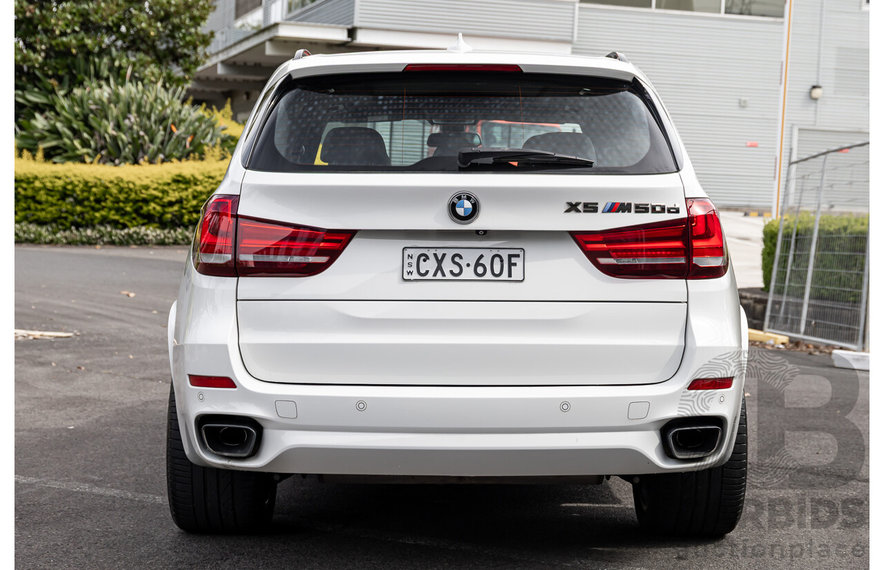 1/2015 BMW X5 M50d F15 (AWD) MY15 4d Wagon Alpine White Triple Turbo Diesel 3.0L