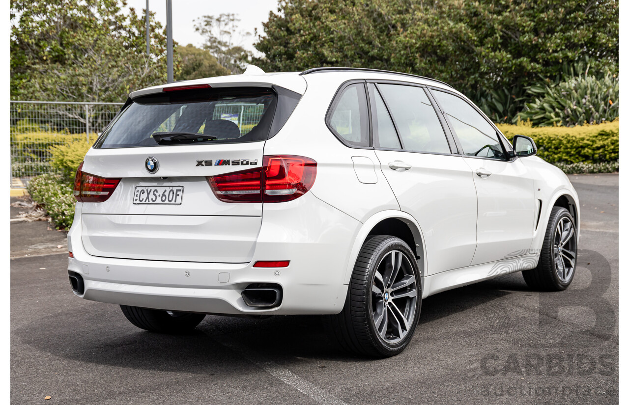 1/2015 BMW X5 M50d F15 (AWD) MY15 4d Wagon Alpine White Triple Turbo Diesel 3.0L
