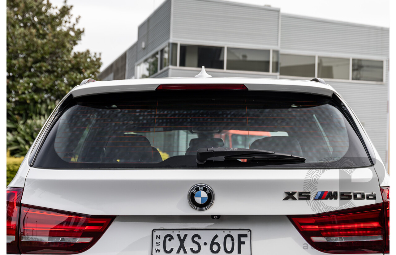 1/2015 BMW X5 M50d F15 (AWD) MY15 4d Wagon Alpine White Triple Turbo Diesel 3.0L