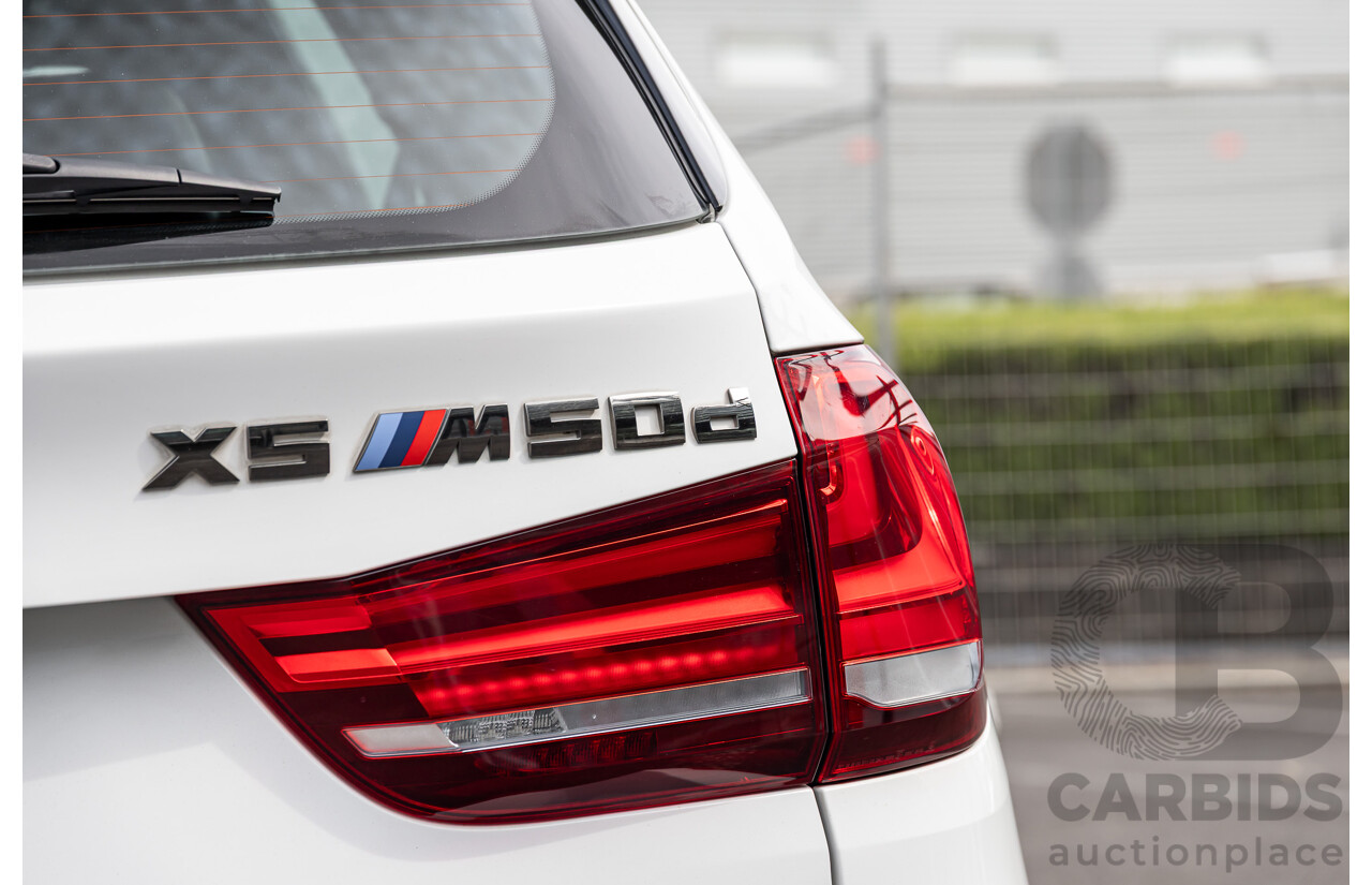 1/2015 BMW X5 M50d F15 (AWD) MY15 4d Wagon Alpine White Triple Turbo Diesel 3.0L