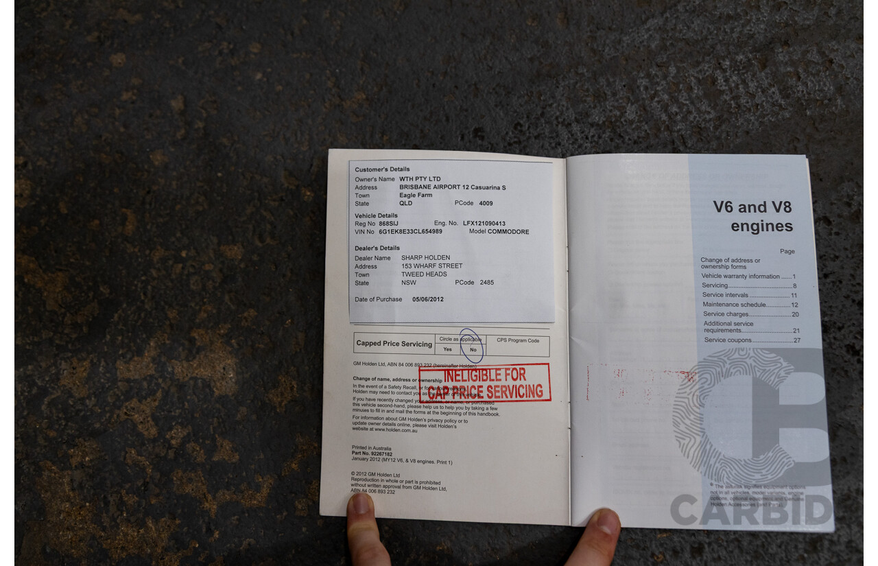 5/2012 Holden Commodore SV6 VE II MY12 4d Sportwagon Red 3.6L