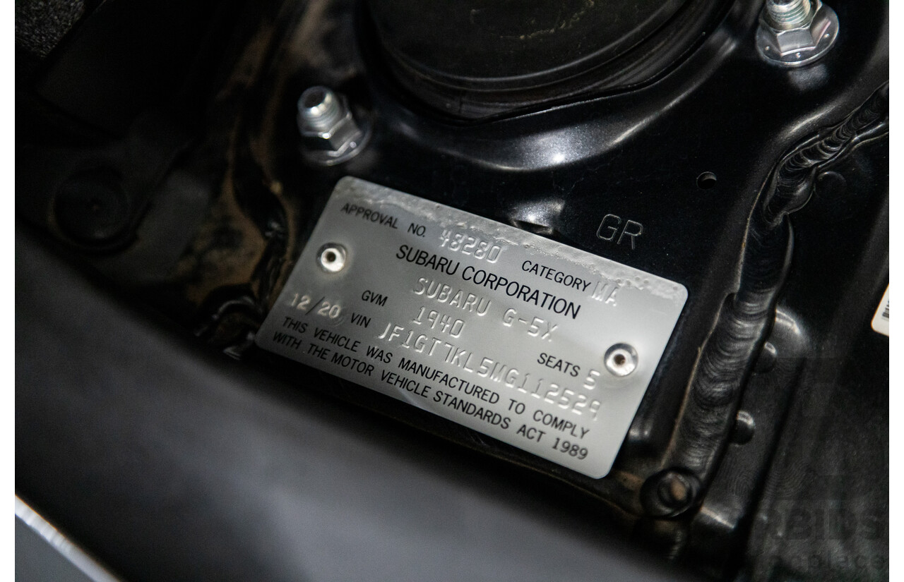 12/2020 Subaru XV 2.0i PREMIUM (AWD) MY21 4D Wagon Magnetic Grey Metallic 2.0L