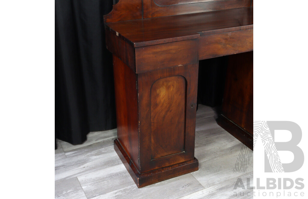 Victorian Rosewood Twin Pedestal Sideboard